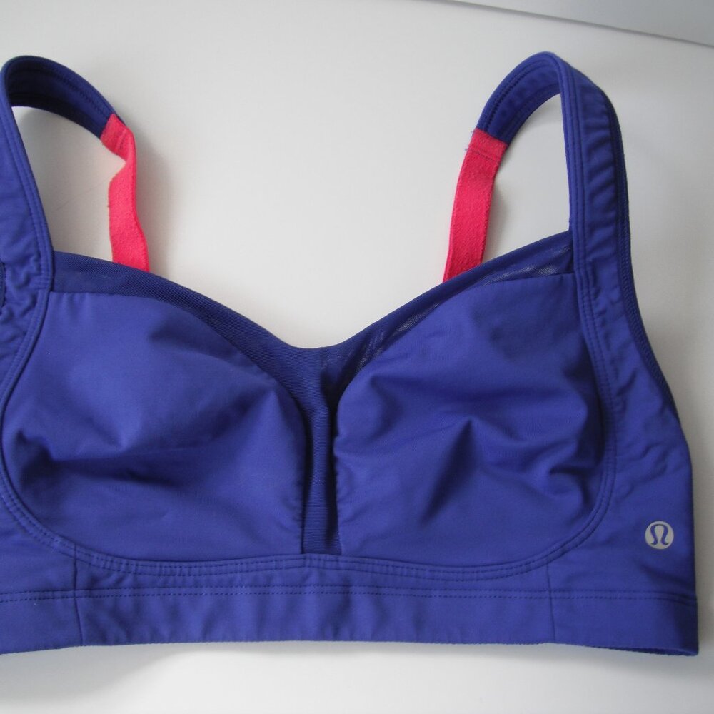 Lululemon Tata Tamer Sports Bra 32DD Purple Comes with NO cups